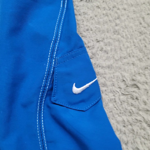 Nike Shorts Mens XXL Blue Lined Swim Shorts Logo Beach‎ Swim Drawstring Outdoors - Picture 3 of 13